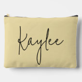 Custom Yellow Wedding Party Favor Pouch, Mom Gift Etui (Voorkant)