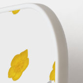 Custom Yellow Wildflower with name Pickleball Paddle (Links Detail)