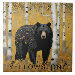 Custom Yellowstone Zwart Beer Decor Tegeltje