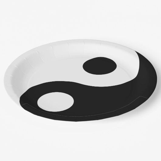 Custom Yin Yang Papieren Bordje (Gekanteld)