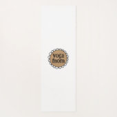Custom YOGA MOM Scalloped Edge Yogamat (Achterkant)