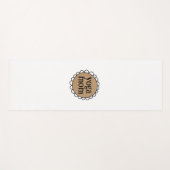 Custom YOGA MOM Scalloped Edge Yogamat (Voorkant (horizontaal))