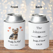 Custom Yorkie Pet Wedding Koelbox Blikjeskoeler