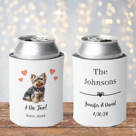 Custom Yorkie Pet Wedding Koelbox Blikjeskoeler