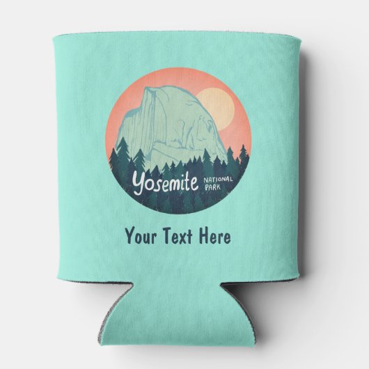 CUSTOM Yosemite National Park Half Dome Art Blikjeskoeler (Achterkant)