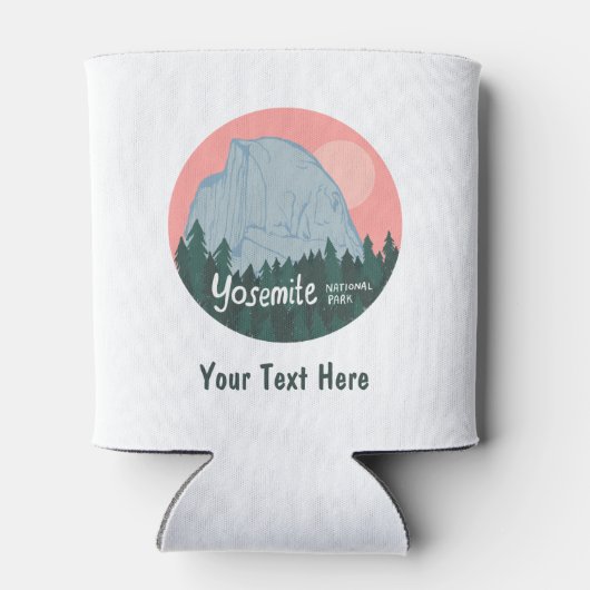 CUSTOM Yosemite National Park Half Dome Art Blikjeskoeler (Achterkant)