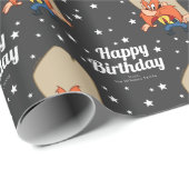 Custom Yosemite Sam Happy Birthday Cadeaupapier (Rol Hoek)