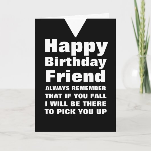 Custom You Herfst Funny Happy Birthday Friend Kaar Kaart (Voorkant)