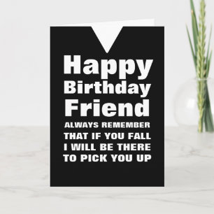 Custom You Herfst Funny Happy Birthday Friend Kaar Kaart