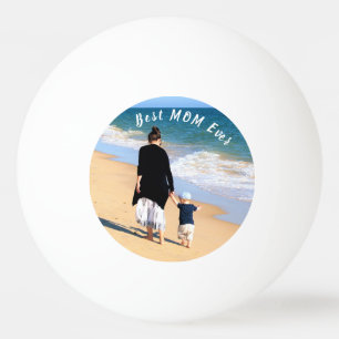 Custom You Mom Foto Ping Pong Bal met Tekst Pingpongbal