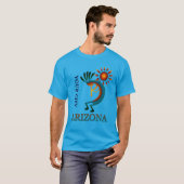 Custom Your City Arizona Kokopelli met Sun T-shirt (Voorkant volledig)