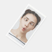 Custom Your Funny Face Photo Selfie Servet (Hoek)