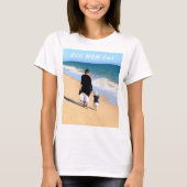 Custom Your Mom Foto T-Shirt Tekst - Beste moeder (Voorkant)