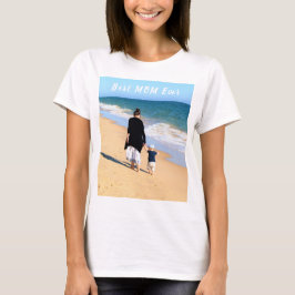Custom Your Mom Foto T-Shirt Tekst - Beste moeder