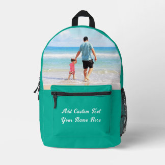 Custom Your Photo Backpack Personalized Text Bedrukte Rugzak