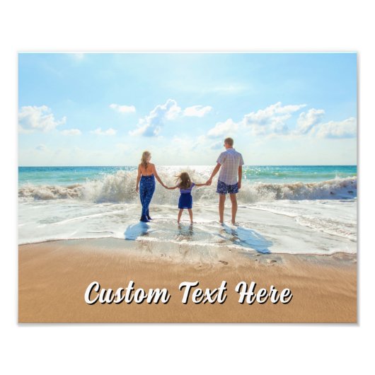 Custom Your Photo Print Poster Personalized Text (Voorkant)