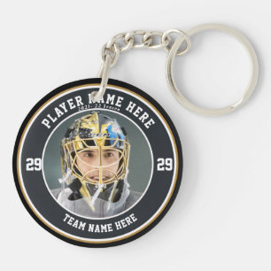 Custom Youth Ice Hockey Teams Button Sleutelhanger