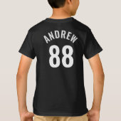 Custom Youth Sports Team with Player Number T-shirt (Achterkant)