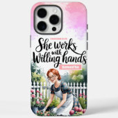 Custom Ze werkt met gewillige handen Christelijk Case-Mate iPhone Case (Achterkant)