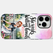 Custom Ze werkt met gewillige handen Christelijk Case-Mate iPhone Case (Achterkant (horizontaal))