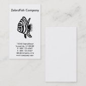 custom zebrafish company visitekaartje (Voorkant / Achterkant)