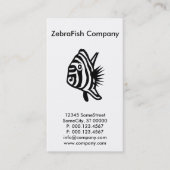 custom zebrafish company visitekaartje (Voorkant)