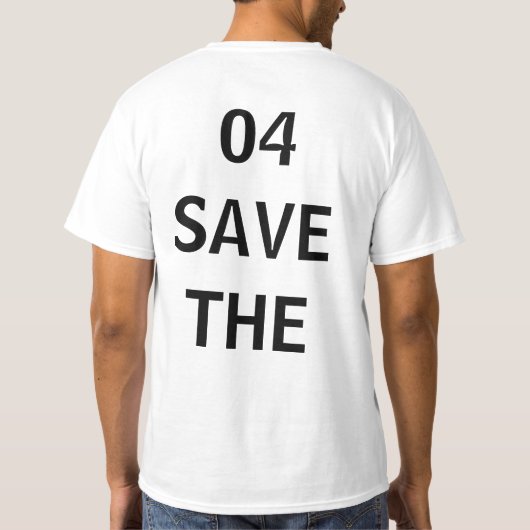 Custom zei ze ja, vroeg hij t-shirt (Achterkant)