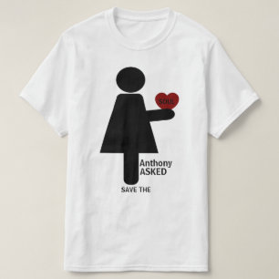 Custom zei ze ja, vroeg hij t-shirt