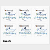Custom Zelfgemaakte Blueberry Muffin Stickers (Vel)