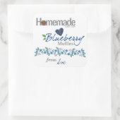 Custom Zelfgemaakte Blueberry Muffin Stickers (Tas)