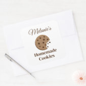 Custom zelfgemaakte chocolade chip koekjes sticker (Envelop)