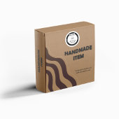 Custom zelfgemaakte dank u professionele verpakkin ronde sticker