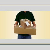 Custom zelfgemaakte dank u professionele verpakkin ronde sticker