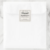 Custom Zelfgemaakte Hand Sanitizer Eenvoudige Crèm Vierkante Sticker (Tas)