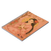 Custom Zen Yoga Meditatie Mindfulness Art Pink Notitieboek (Linkerzijde)