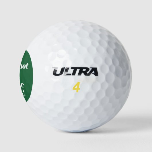 Custom zet me neer grappig golfballen (Logo)