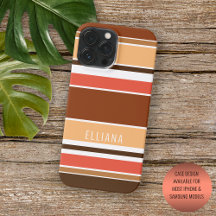 Custom Zomer Sinaasappel Koraal Perzik Rood Bruin 
