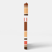 Custom Zomer Sinaasappel Koraal Perzik Rood Bruin  iPhone Hoesje (Rechterkant)