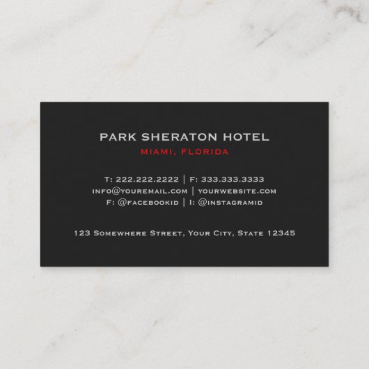 Custom Zwart Grijs Rood De Amerikaanse Vlag Premiu Visitekaartje (Achterkant)