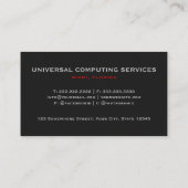 Custom Zwart Grijs Rood De Amerikaanse Vlag Premiu Visitekaartje (Achterkant)