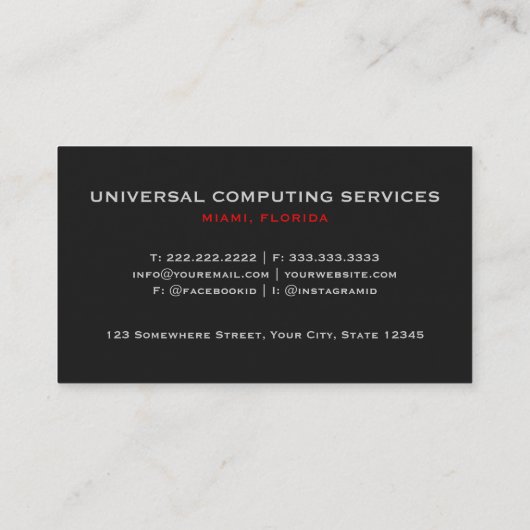 Custom Zwart Grijs Rood De Amerikaanse Vlag Premiu Visitekaartje (Achterkant)