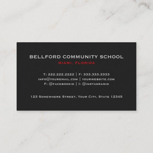 Custom Zwart Grijs Rood De Amerikaanse Vlag Premiu Visitekaartje (Achterkant)