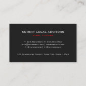 Custom Zwart Grijs Rood De Amerikaanse Vlag Premiu Visitekaartje (Achterkant)