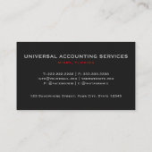 Custom Zwart Grijs Rood De Amerikaanse Vlag Premiu Visitekaartje (Achterkant)