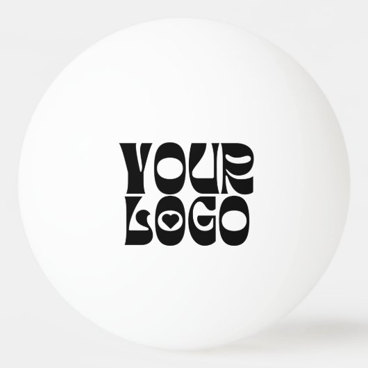 Custom Zwart Logo Ping Pong Ball (Achterkant)