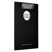 Custom Zwart met witte logo minimale business Klembord (Rechts)