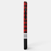 Custom Zwart Rood Buffel Lumberjack Plaid Patroon Case-Mate iPhone Case (Achterkant/links)