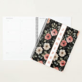 Custom zwart waterverf floral planner (Display)