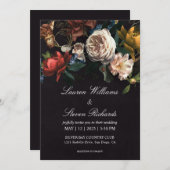 Custom Zwart Wit Rode Rozen Nederlands boeket brui Kaart (Voorkant / Achterkant)