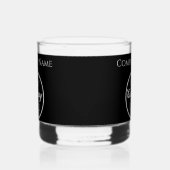 Custom Zwart Wit Voeg hier logo promo toe Whisky Glas (Links)